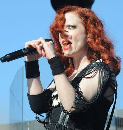 Shirley Manson and Garbage released their first album in seven years, “Not Your Kind of People,” in May. (Associated Press)