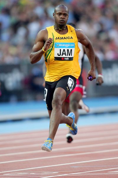 Asafa Powell, the former world 100M record holder, was one of five Jamaican athletes to return a positive doping test this year. (Associated Press)