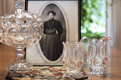 
Dolores Grim bought an antique cream and sugar set, then her sister-in-law gave her this candy bowl, which belonged to her mother-in-law. 
 (Photos by Kathryn Stevens/ / The Spokesman-Review)