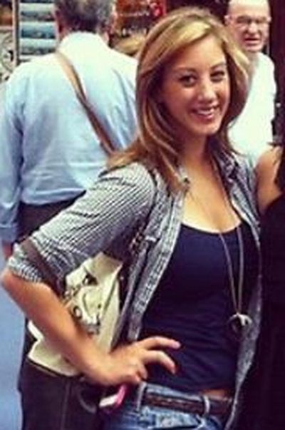 This undated photo provided by Mary Kate Heaton shows Alexandra Kogut in New York, N.Y.  Kogut's body was found shortly before 3 a.m. Saturday at the State University of New York College at Brockport, 15 miles west of Rochester. Her boyfriend, 21-year-old Clayton Whittemore, was arrested at a Thruway rest stop near Syracuse about an hour later. He told state troopers that he intentionally killed the Kogut, according to a criminal complaint. No motive was given. (Mary Kate Heaton)