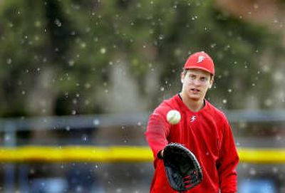 
Beau Brett is moving on to a baseball scholarship at USC, where it won't keep snowing until the middle of April. 
 (CHRISTOPHER ANDERSON / The Spokesman-Review)