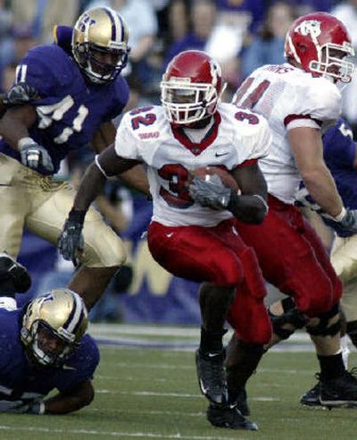 
Fresno State running back Dwayne Wright averages 156 yards. 
 (Associated Press / The Spokesman-Review)