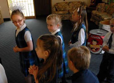 
St. Paschal School students line up for Mass, June 6, during the final day of classes as the school will be closed permanently after 68 years. The number of students has been dropping steadily and the small, elderly church congregation was unable to keep the school afloat. 
 (Brian Plonka / The Spokesman-Review)
