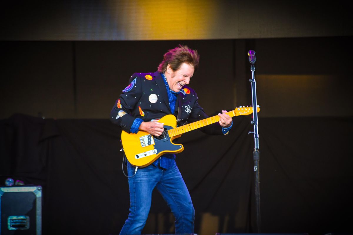 John Fogerty lets it rip on Rock and Roll Girls. Tuesday, July 17, 2018, at Northern Quest Casino. (Dan Pelle / The Spokesman-Review)