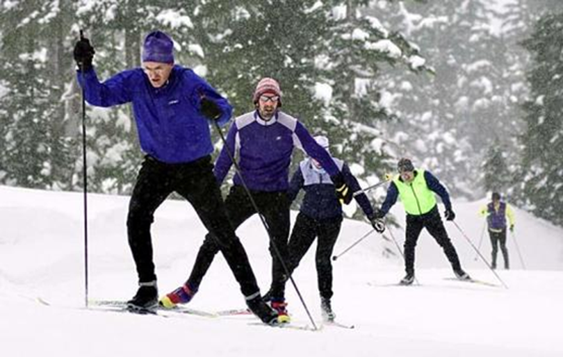Nordic skiers compete on the trails at 49 Degrees North. (Courtesy)