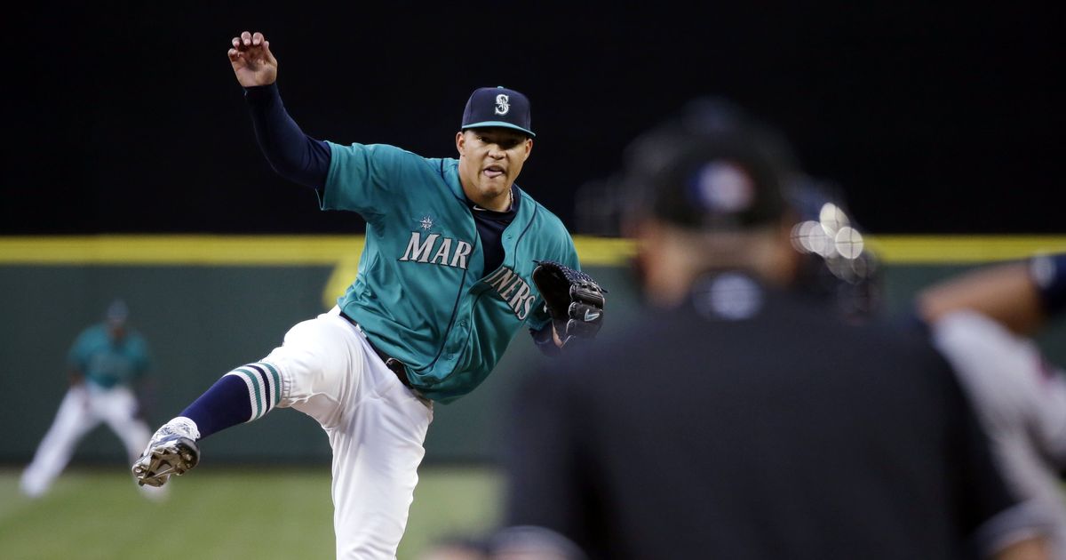 Mariners pitcher Taijuan Walker turned in the best start of his career, giving up just two hits and walking none. He struck out eight. (Associated Press)