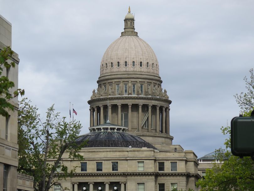 Idaho’s state Capitol in Boise, viewed from the Idaho Supreme Court building one block to the east. (Betsy Z. Russell)