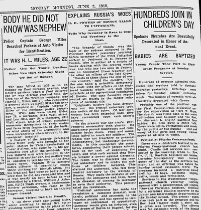 Spokane police Capt. George C. Miles did not know the young man whose body was recovered from a car crash on East Sprague Avenue was his nephew, H.L. Miles, for several hours. (Spokesman-Review archives)