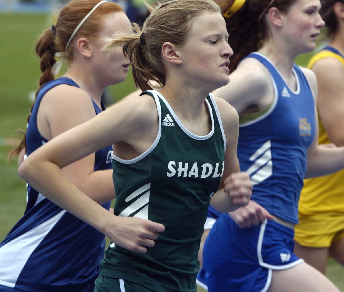 Shadle Park distance runner Andrea Nelson was a skinny freshman in 2007 and has yet to match times she ran that year.  (File)