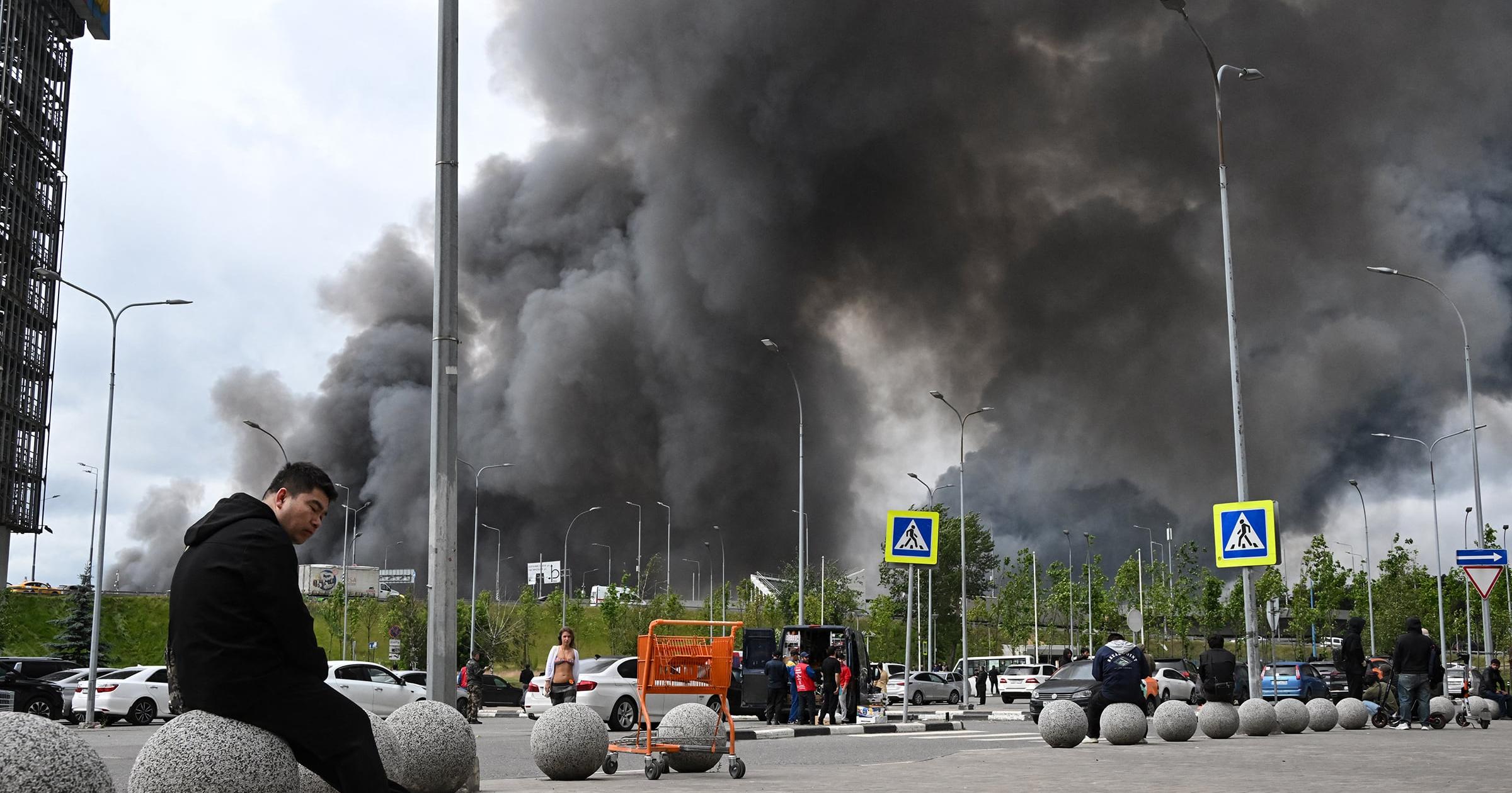 Moscow refinery hit as Russia reports largest drone attack this year