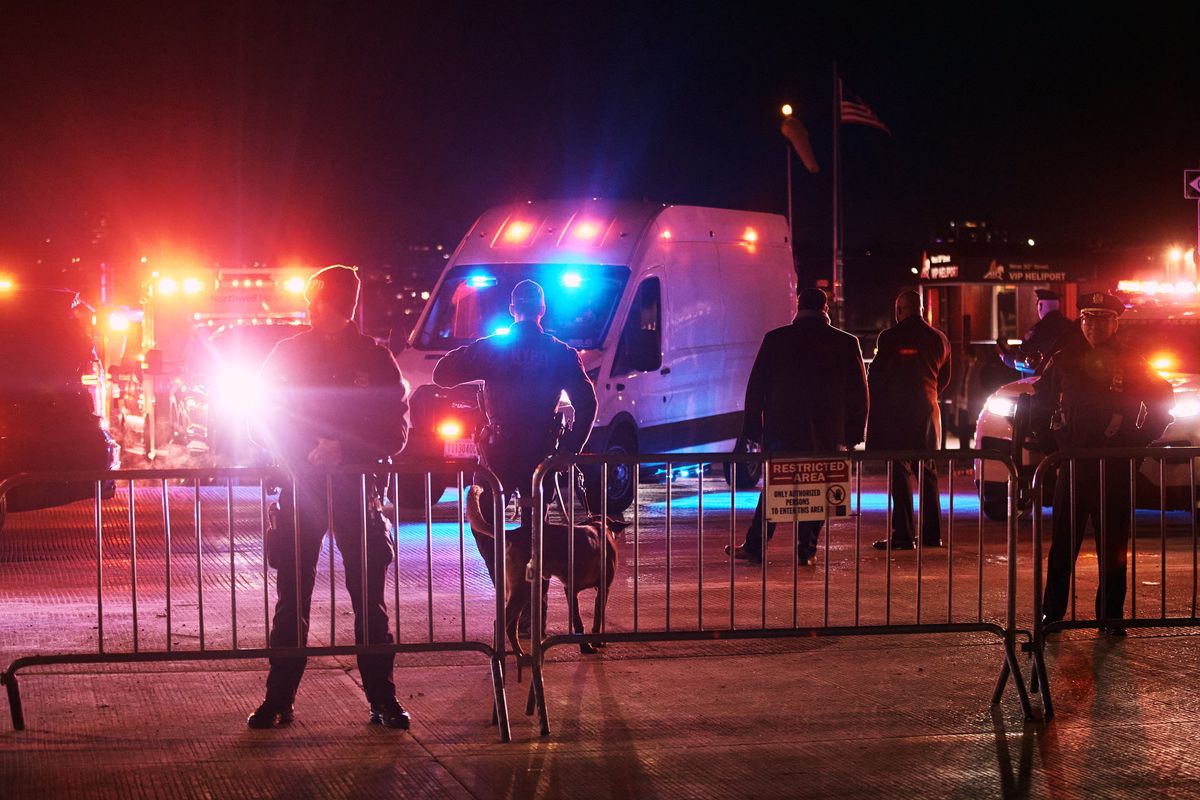 Venezuelan President Nicolas Maduro and his wife Cilia Flores arrive at the West Side Heliport on Saturday in New York City. Maduro will be arraigned in U.S. federal court in New York on narcoterrorism charges.  (Andres Kudacki)