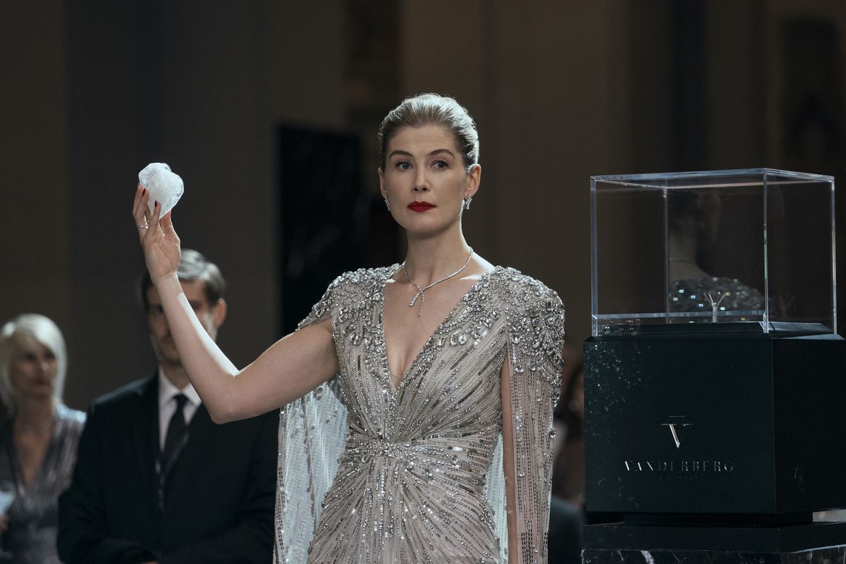Rosamund Pike as Veronika in “Now You See Me: Now You Don’t.”  (Lionsgate)