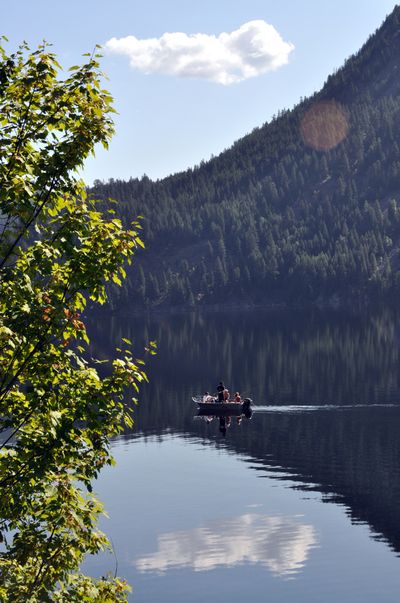 Boaters enjoy peaceful fishing at Sullivan Lake. (Rich Landers)
