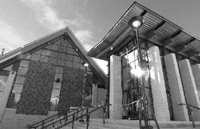 
The new gym complex at Ferris High School is near completion. 
 (Christopher Anderson photos / The Spokesman-Review)