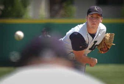 
Dan Lau pitched a complete game, leading his team into a state semifinal matchup against tournament-host Borah.Dan Lau pitched a complete game, leading his team into a state semifinal matchup against tournament-host Borah.
 (Matt Cilley/Special to Matt Cilley/Special to / The Spokesman-Review)