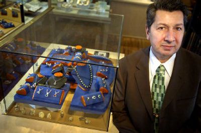 Fifth-generation jeweler Naim Tunca owns Lorraine Fine Jewelry, 828 W. Garland Ave. Tunca designs and creates his own pieces.
(Holly Pickett / The Spokesman-Review)