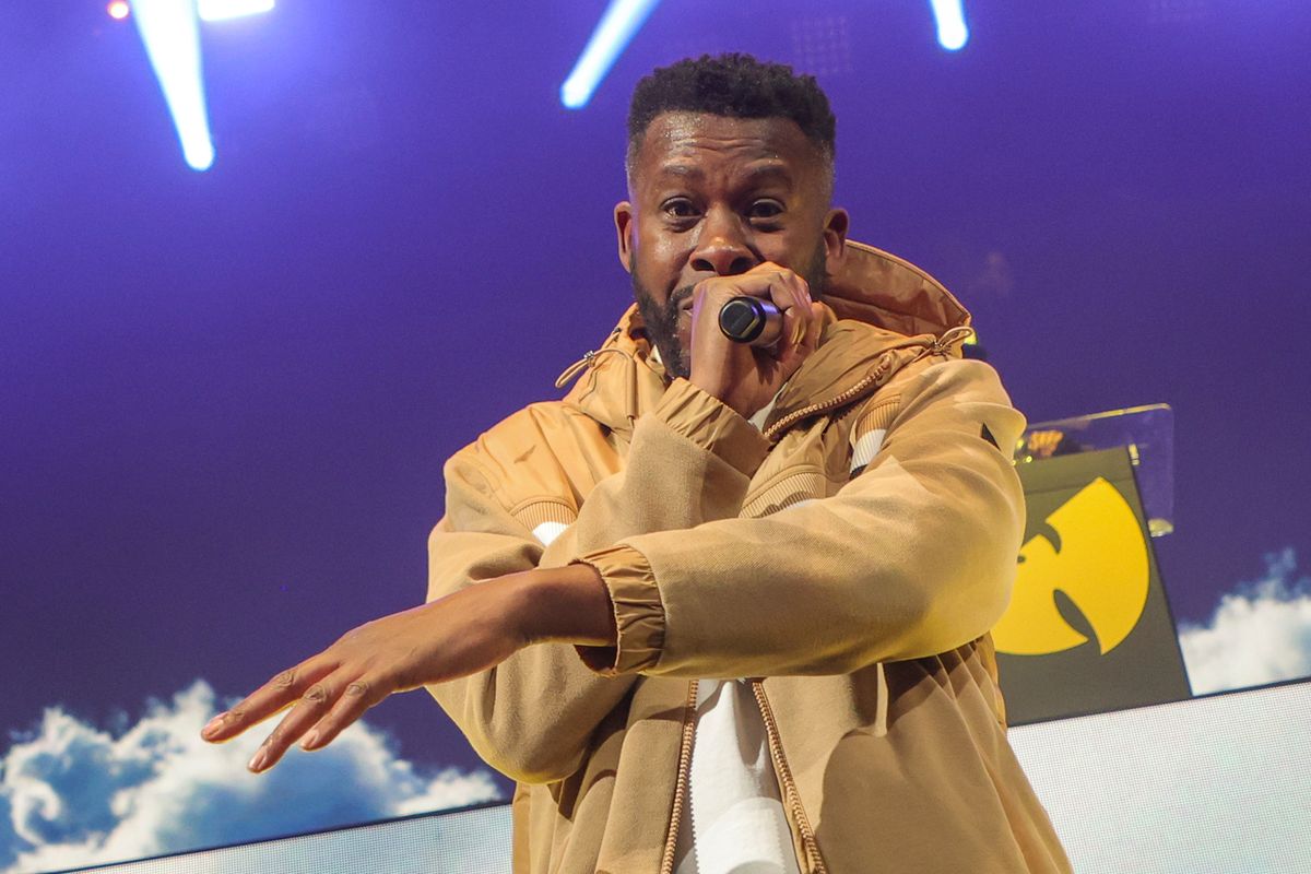 GZA of Wu-Tang Clan performs Oct. 21, 2023, during a stop of the N.Y. State of Mind tour at MGM Grand Garden Arena in Las Vegas.  (Getty Images)