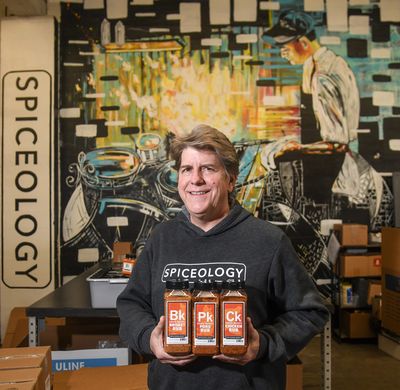 Chip Overstreet is the CEO of Spiceology in Spokane. Overstreet was photographed on April 22, 2020. (Dan Pelle/The Spokesman-Review)