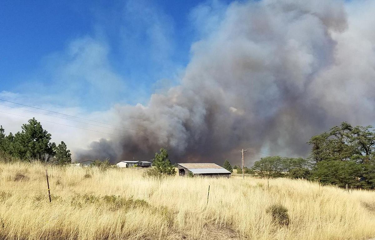 Fire near Davenport grows to 1,600 acres The SpokesmanReview