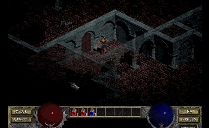 Diablo, released in 1996, married procedurally generated, dungeon-crawling action with a dark Gothic storyline.