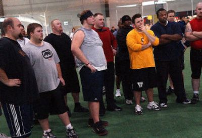 
These line hopefuls were told the Shock have no place for them. 
 (Brian Plonka / The Spokesman-Review)