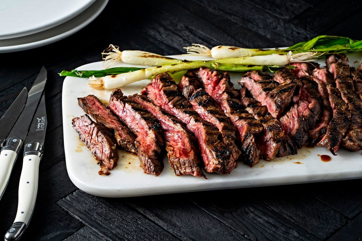 Grilled Brown Sugar Skirt Steak. Four ingredients on the grill, including the steak, result in magic.  (Scott Suchman for The Washington Post)