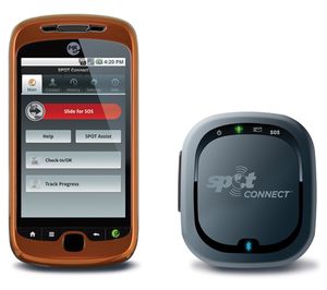 Smartphone and SPOT Connect -- a marriage that will give adventurers access to satellite security world-wide. (Courtesy photo)
