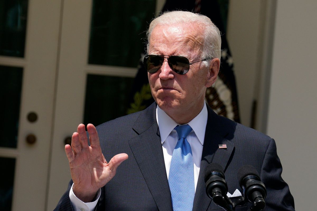U.S. President Joe Biden speaks after his recovery from COVID-19 in the Rose Garden at the White House in Washington, D.C., on Wednesday, July 27, 2022. (Yuri Gripas/Abaca Press/TNS)  (Yuri Gripas/Abaca Press/TNS)