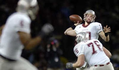 
Associated Press Quarterback Alex Brink was the only Washington State player drafted this season.
 (Associated Press / The Spokesman-Review)