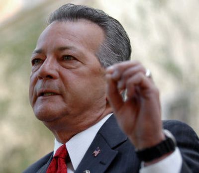 
Jim Gilchrist, an immigration activist, is shown in 2006.
 (File Associated Press / The Spokesman-Review)