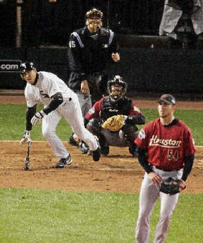 Scott Podsednik Hits A Walk-Off Home Run In Game 2 Of The 2005