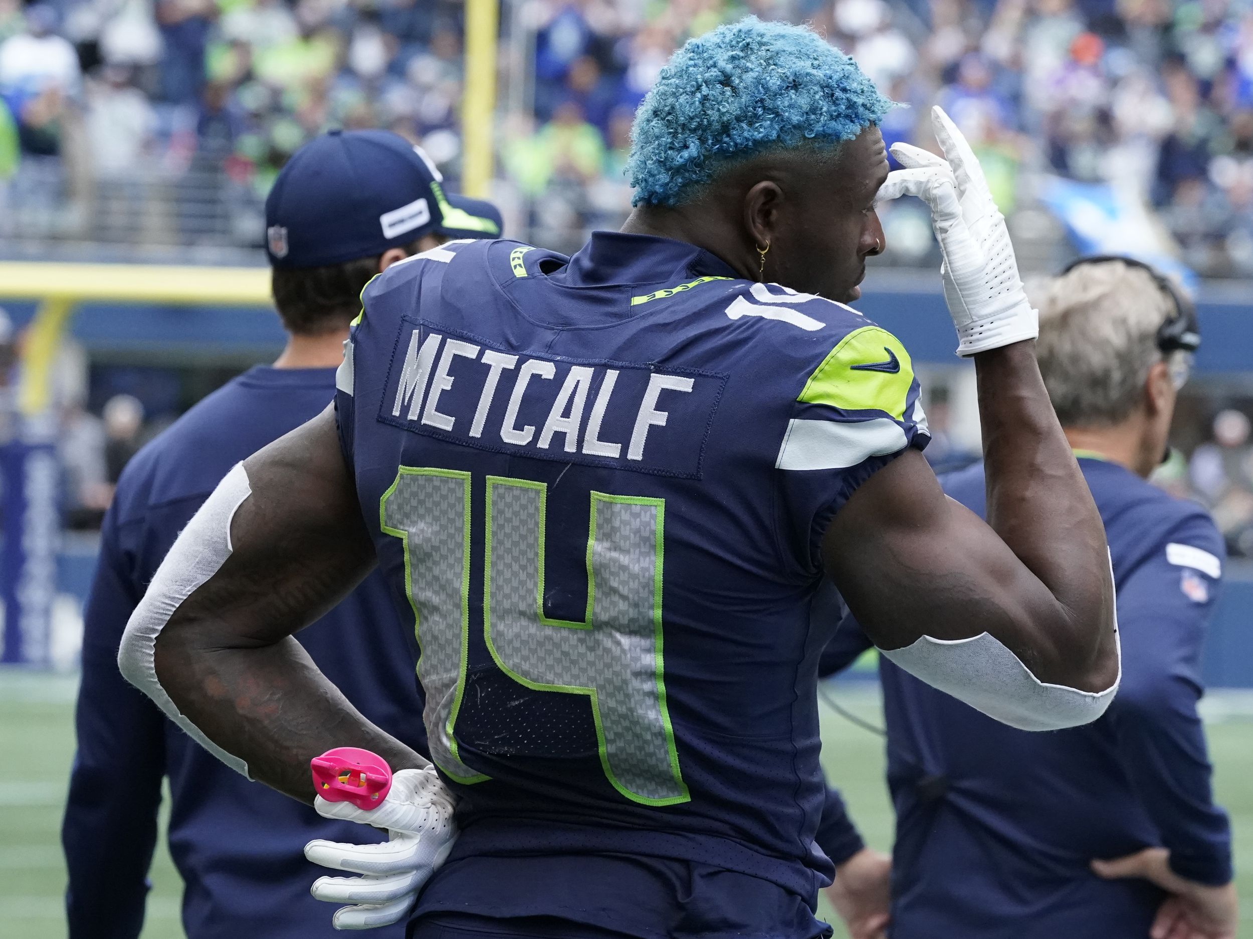 Seahawks rookie receiver DK Metcalf has brains to go with brawn