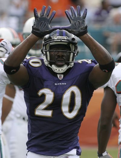 Baltimore’s Ed Reed scored on his 10th interception of the season.  (Associated Press / The Spokesman-Review)