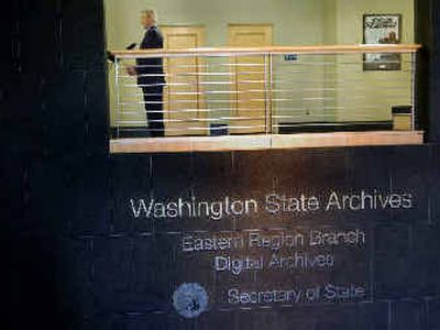 
Washington Secretary of State Sam Reed gives an interview after Monday's dedication of the Washington state digital archives building at EWU.
 (Christopher Anderson/ / The Spokesman-Review)