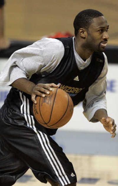 Motivation drives Wizards' Gilbert Arenas to work out feverishly. Associated Press
(Associated Press / The Spokesman-Review)