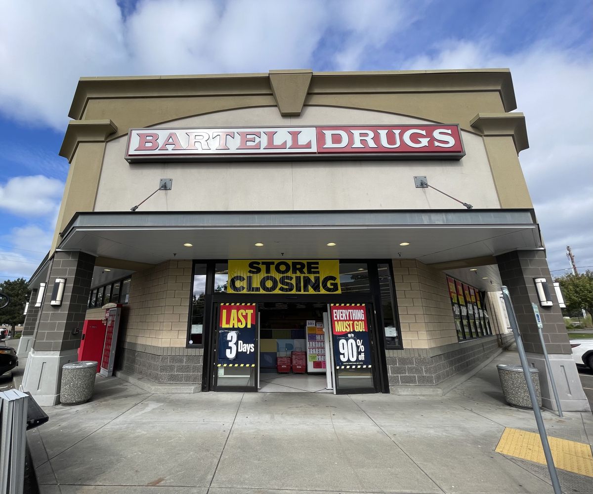 The Bartell in Mill Creek, Washington, which was scheduled to shut down Saturday.   (Paul Roberts/The Seattle Times/TNS)