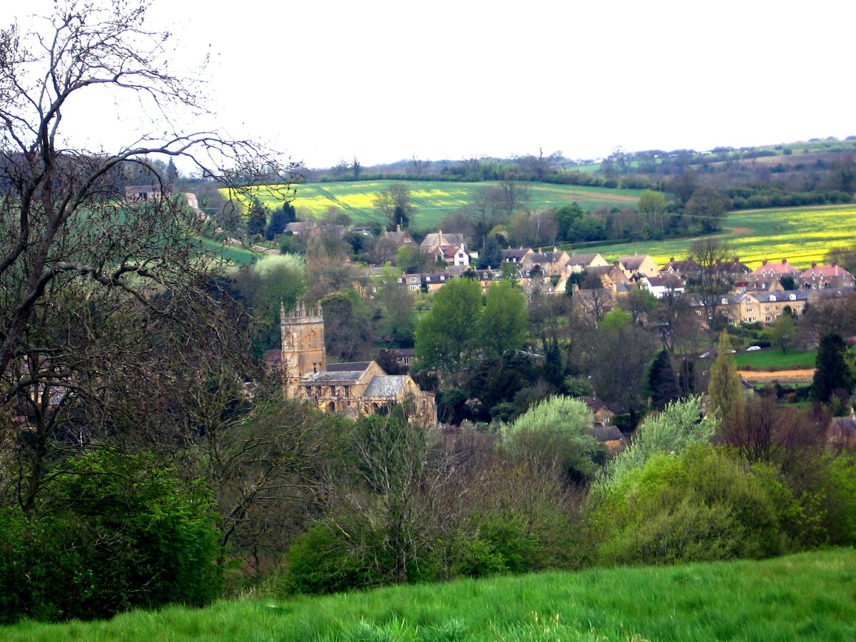 The Spokesman-Review The Cotswolds village of Blockley is hidden mostly in a wooded valley; the Norman 12th century Church of St. Peter and St. Paul dominates the scene. (Jim Kershner / The Spokesman-Review)