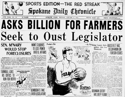 The only time a Washington legislator was expelled from the legislature was in 1933 after newly elected Democrat Nelson Robinson of Seattle was found guilty by a jury of inappropriate sexual contact with a minor who was at least 15.  (Spokesman-Review archives)