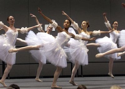 
Dancers  with the Theatre Ballet of Spokane perform during First Night Spokane festivities. 
 (The Spokesman-Review)