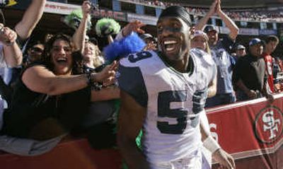 
Seattle's Julian Peterson is proving his skeptics wrong and rejuvenating his career with the Seahawks. Associated Press
 (Associated Press / The Spokesman-Review)