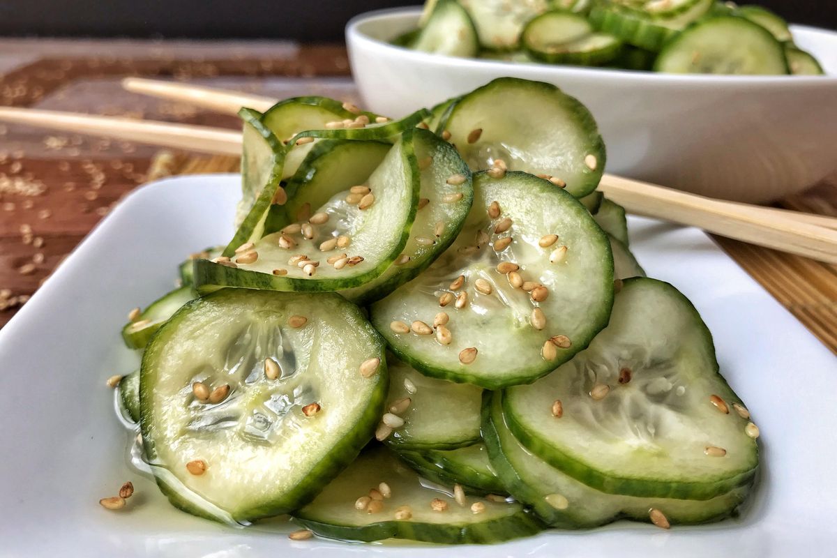 Sunomono (Cucumber Salad) (Audrey Alfaro / For The Spokesman-Review)