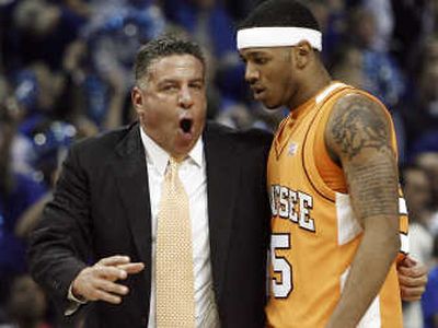 
Tennessee coach Bruce Pearl has taken the Volunteers to the top of the polls for the first time.Associated Press
 (Associated Press / The Spokesman-Review)