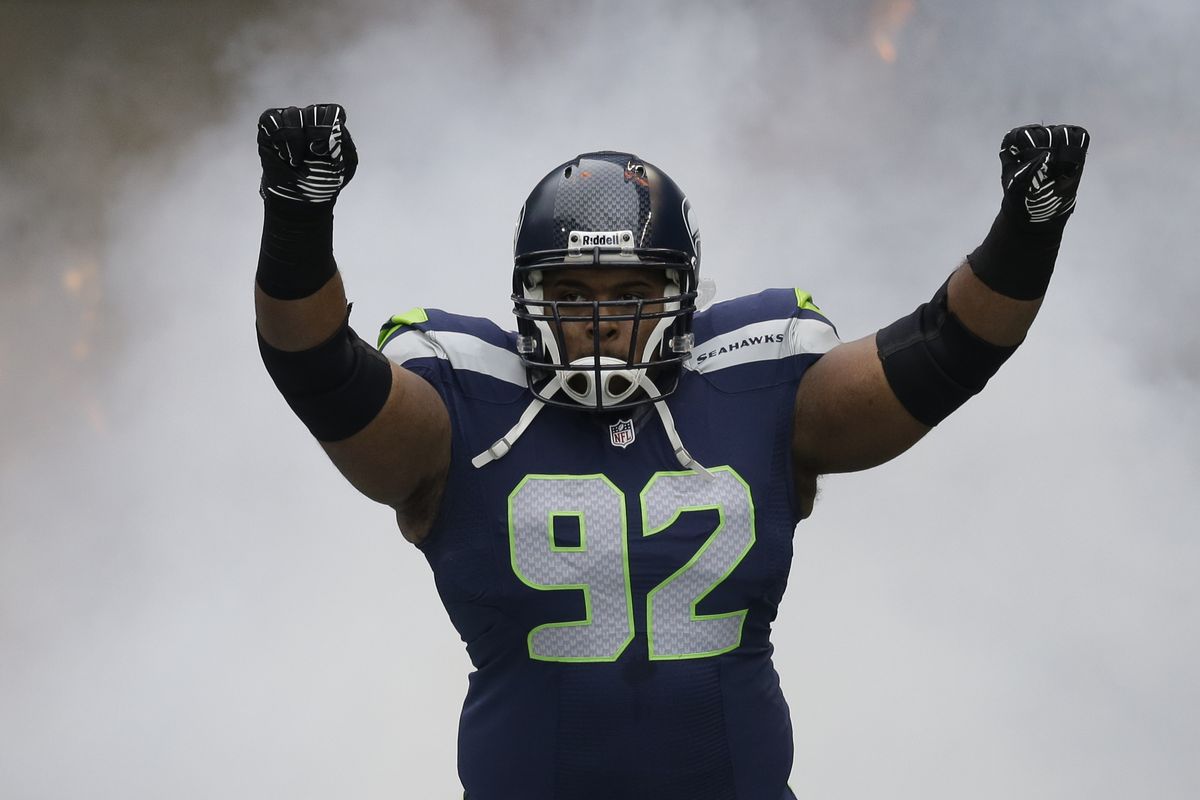 Seattle nose tackle Brandon Mebane is one of the longest tenured Seahawks, one of only four to predate Pete Carroll era. (Associated Press)