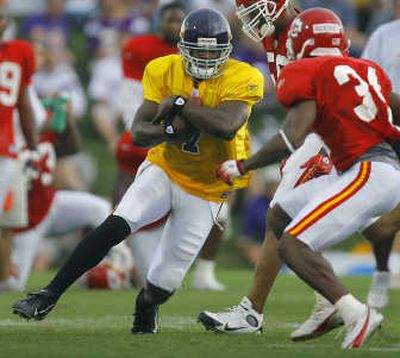 
Kansas City's Tyron Brackenridge (31), a former WSU Cougar, has been a standout in camp for the Chiefs. Associated Press
 (Associated Press / The Spokesman-Review)