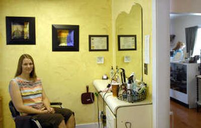 
Jennifer Hansen is the owner of The Brugge Salon and Spa in Rathdrum. 
 (Kathy Plonka / The Spokesman-Review)