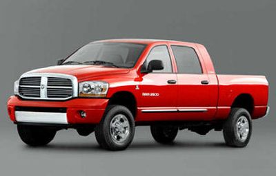 
In stepping up to the Mega-Cab, Dodge utilized the power of its 5.7-liter Hemi V-8, offering 345 horsepower and 375 foot-pounds of torque, both numbers again best in the crew-cab class. It also made the Hemi with a five-speed automatic standard on the 1500 and 2500 Mega Cab models.
 (The Spokesman-Review)