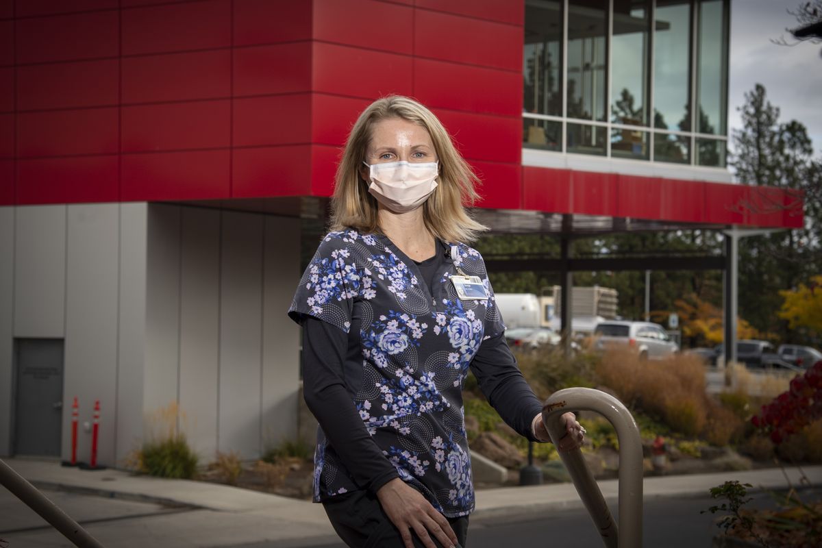 Providence Sacred Heart ICU nurse Sonja Massie  (Jesse Tinsley/THE SPOKESMAN-REVIEW)