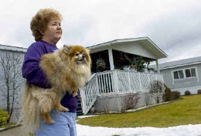 
Geraldine Wagner and three other Shenandoah Forest Mobile Home Park mobile home owners unsuccessfully tried to get their rents lowered after they learned they were paying more than neighbors. 
 (Colin Mulvany / The Spokesman-Review)