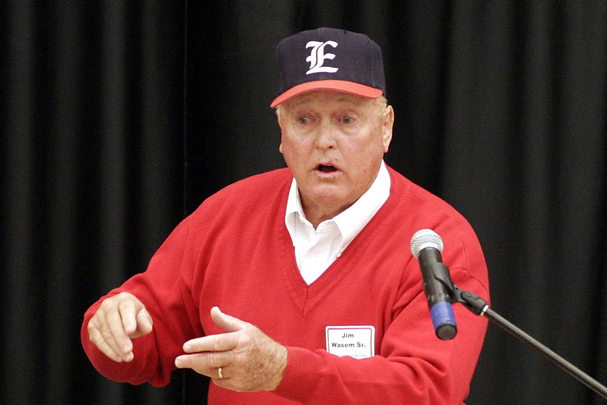 Jim Wasem was inducted into the Eastern Washington Athletics Hall of Fame in 2009, recognized with the Service & Contribution Award.  (Courtesy of EWU athletics)