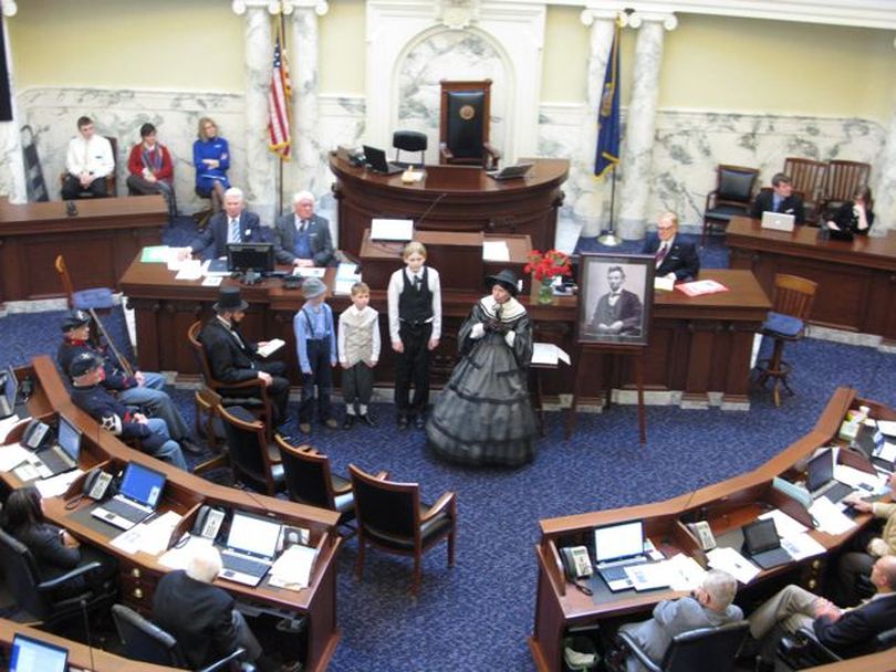 Idaho House Lincoln Day program on Monday includes re-enactors and musical performances (Betsy Russell)